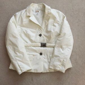 Ladies white nylon jacket petite 12